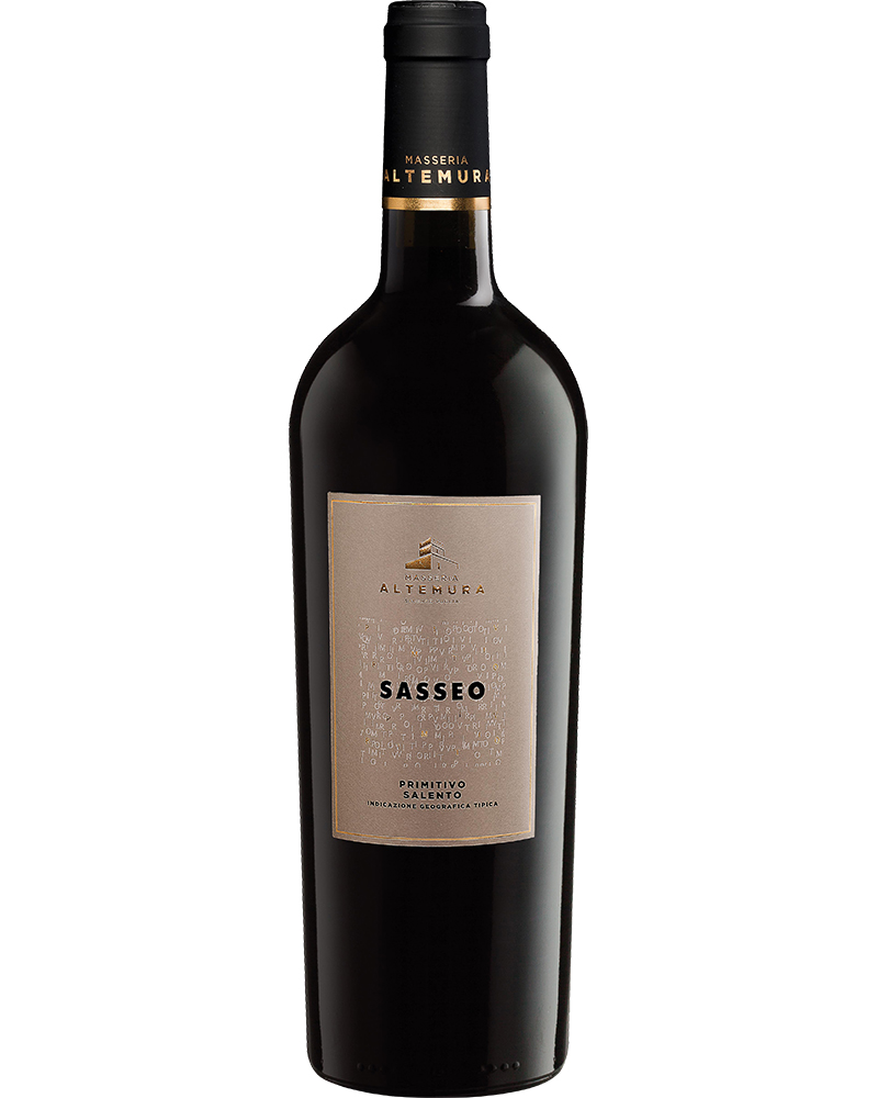 Masseria Altemura, Sasseo – 2020 Salento IGT Primitivo (Vino Rosso) – cl 75 x 1 bottiglia vetro
