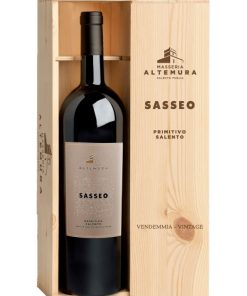 Masseria Altemura, Sasseo – 2017 Salento IGT Primitivo (Vino Rosso) – cl 150 x 1 bottiglia vetro cassetta legno