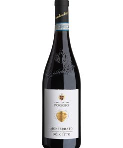 Castello del Poggio, Dolcetto – 2021 Monferrato DOC (Vino Rosso) – cl 75 x 1 bottiglia vetro