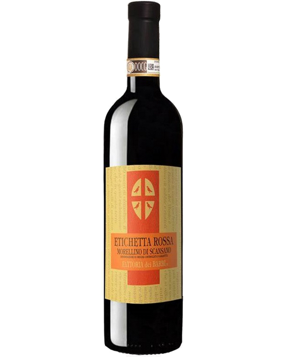 Fattoria dei Barbi, Etichetta Rossa – 2020 Morellino di Scansano DOCG (Vino Rosso) – cl 75 x 1 bottiglia vetro