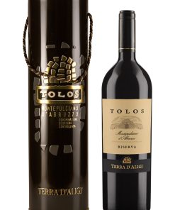 Terra d’Aligi, Tolos – 2018 Montepulciano d’Abruzzo DOC (Vino Rosso) – cl 75 x 1 bottiglia vetro Tin Box astucciato