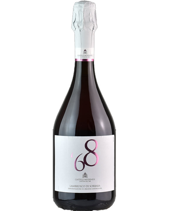 Castelli Modenesi, 68 – Lambrusco DOC Sorbara, Rose Dry (Vino Spumante) – cl 75 x 1 bottiglia vetro