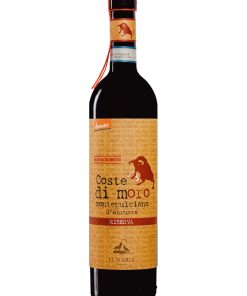 Lunaria, Coste di Moro – 2018 Montepulciano d’Abruzzo DOP Riserva (Vino Rosso) – cl 75 x 1 bottiglia vetro