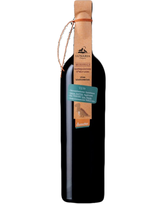 Lunaria, Ancestrale – 2019 Montepulciano d’Abruzzo DOP Biologico (Vino Rosso) – cl 75 x 1 bottiglia vetro