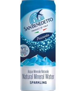 San Benedetto, Acqua Oligominerale – Sparkling, Frizzante – cl 33 x 24 lattine alluminio