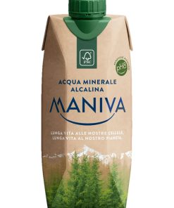 Maniva, Acqua Minerale – Smile-Box, Alcalina Naturale – cl 50 x 24 brick Tetrapak