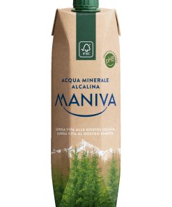 Maniva, Acqua Minerale – Smile-Box, Alcalina Naturale – cl 100 x 12 brick Tetrapack