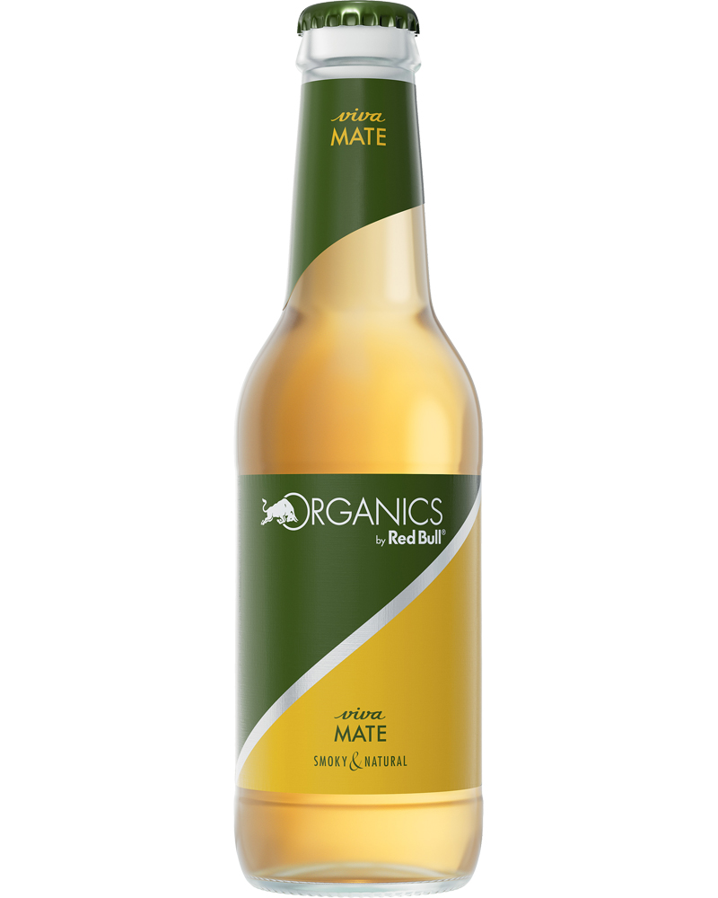 Red Bull, Bibita alla frutta – Organics Bio, Viva Mate – cl 25 x 1 bottiglia vetro