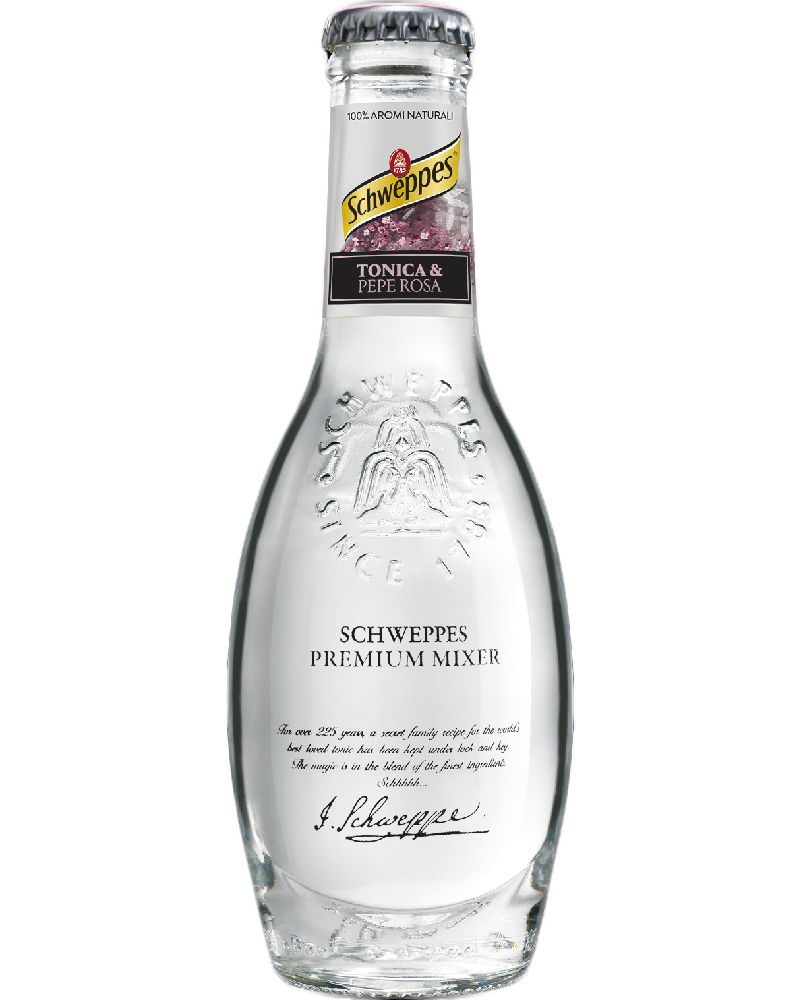 Schweppes, Tonica – Selection, Pepe Rosa – cl 20 x 1 bottiglia vetro