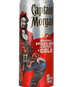Captain Morgan – Original Spiced Gold, Rum & Cola – cl 25 x 12 lattine alluminio