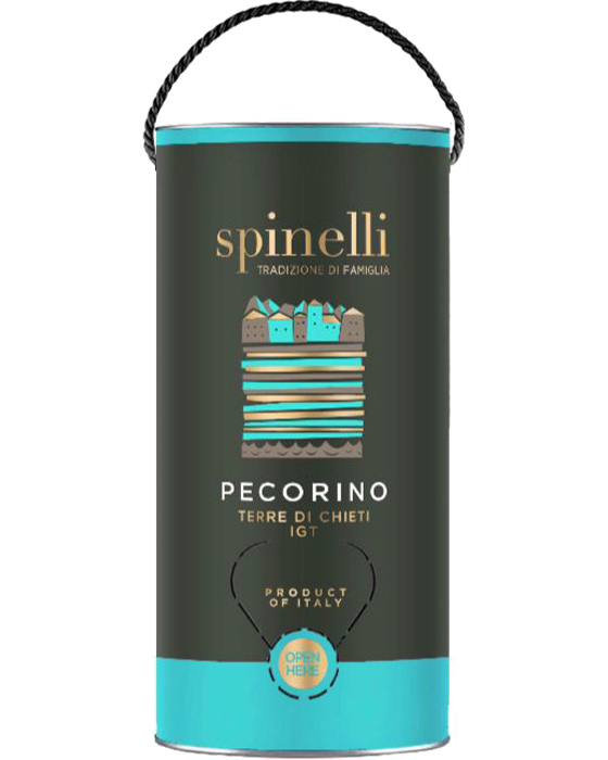 Spinelli, Tube – Terre di Chieti IGT Pecorino (Vino Bianco) – lt 3 x 1 baginbox