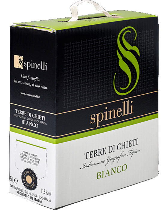 Spinelli, Bianco – Terre di Chieti IGT (Vino Bianco) – lt 5 x 1 baginbox