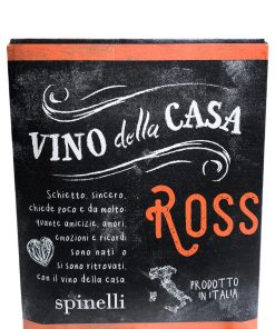 Spinelli, Vino della Casa Rosso – Vino da Tavola (Vino Rosso) – lt 5 x 1 baginbox