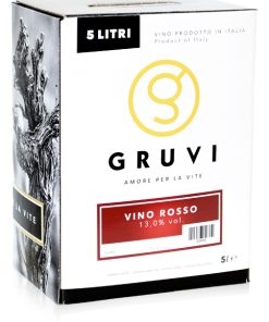 Gruvi – (Vino Rosso) – lt 5 x 1 baginbox