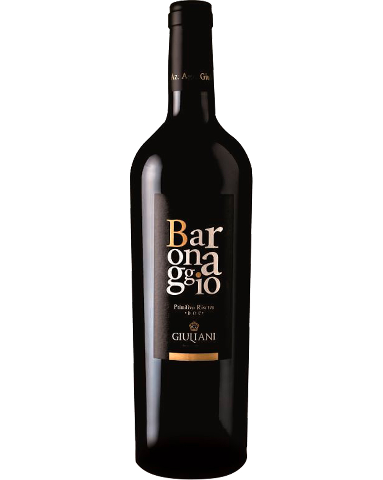 Giuliani, Baronaggio Giuliani – 2016 Primitivo riserva DOC (Vino Rosso) – cl 75 x 1 bottiglia vetro