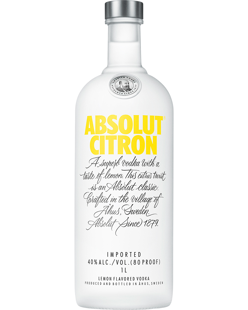 Absolut – Citron, Vodka Limone – cl 100 x 1 bottiglia vetro
