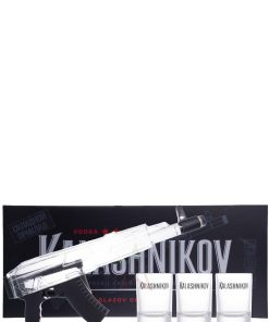 Kalashnikov – Machine Gun Classic Box, Vodka – cl 70 x 1 bottiglia vetro astucciato