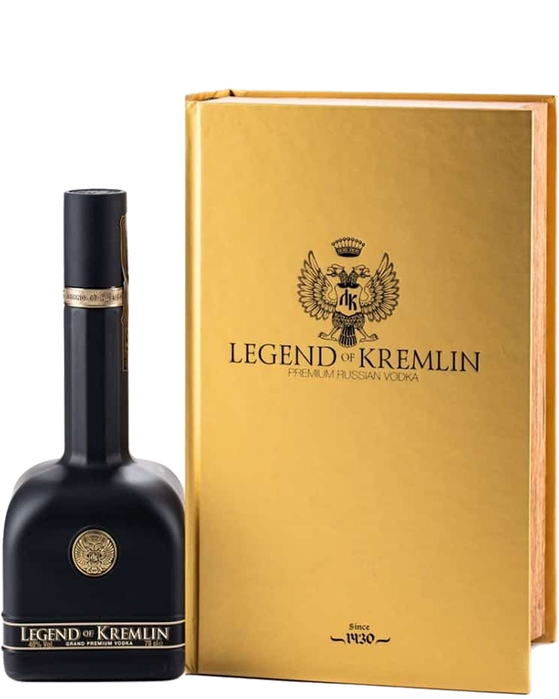 Legend of Kremlin – Gold Book, Grand Premium Vodka – cl 70 x 1 bottiglia vetro astucciato