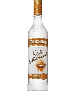 Stolichnaya – Stoli Salted Karamel, Vodka al Caramello Salato – cl 70 x 1 bottiglia vetro