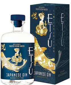 Etsu – Limited Edition Pacific Ocean Water, Handcrafted Gin – cl 70 x 1 bottiglia vetro astucciato