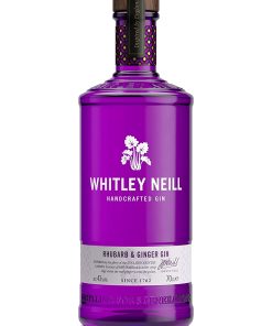 Whitley Neill – Rhubarb & Ginger, Handcrafted Gin allo Zenzero e Rabarbaro – cl 70 x 1 bottiglia vetro