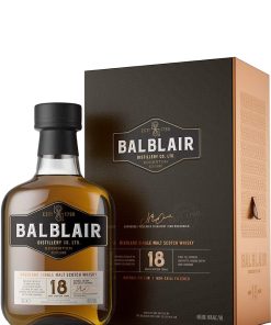 Balblair – 18 Anni, Highland Single Malt Scotch Whisky – cl 70 x 1 bottiglia vetro astucciato
