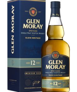 Glen Moray – Speyside 12 Anni, Single Malt Scotch Whisky – cl 70 x 1 bottiglia vetro astucciato