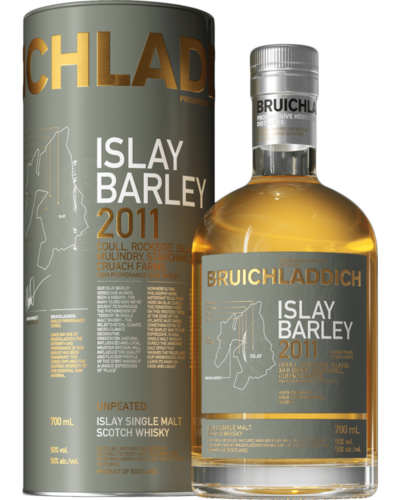 Bruichladdich – Islay Barley 2011, Single Malt Scotch Whisky – cl 70 x 1 bottiglia vetro astucciato