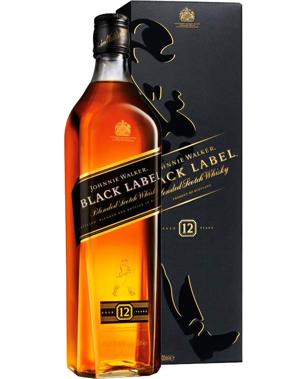 Johnnie Walker – Black Label 12 Anni, Blended Scotch Whisky – cl 70 x 1 bottiglia vetro astucciato