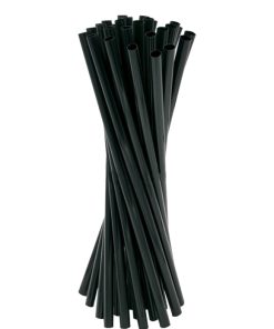 Eco Green, Monouso – Nere, Cannucce Bio in PLA  6 x 200 mm – 500 pezzi