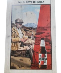 Ichnusa – Quadro Decorativo con Cornice Legno – 1 Pezzo