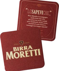 Birra Moretti – Sottocoppe Rettangolari – 100 pezzi