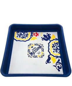 Birra Messina – Vassoio Quadrato Decorato – 1 pezzo