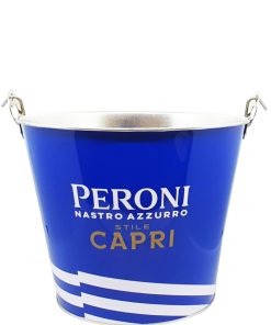 Nastro Azzurro – Peroni Capri – Secchiello Portabottiglie Blu in Metallo – 1 pezzo