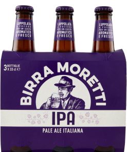 Birra Moretti – IPA, Italian Pale Ale – cl 33 x 3 bottiglie vetro