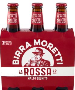 Birra Moretti – La Rossa, Bock Rossa – cl 33 x 3 bottiglie vetro