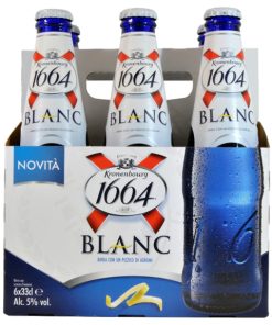Kronenbourg – 1664 Blanc, Blanche – cl 33 x 6 bottiglie vetro