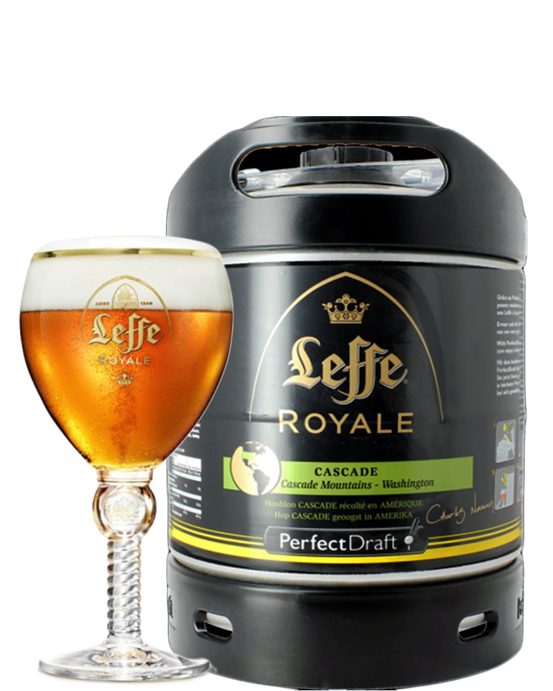 Leffe – Royale, Birra Cascade IPA – lt 6 x 1 fusto PerfectDraft acciaio (vuoto a rendere)