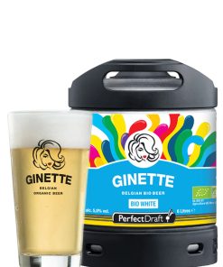 Ginette – Blanche Bio White, Birra Bianca Bio – lt 6 x 1 fusto PerfectDraft acciaio (vuoto a rendere)