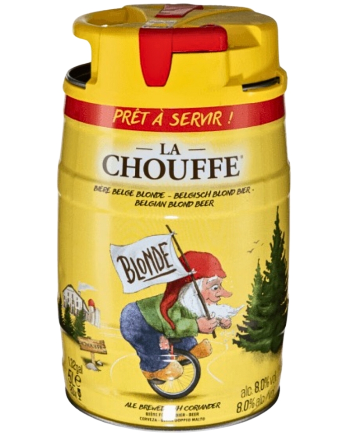 Brasserie d’Achouffe – La Chouffe IPS KEG, Blonde – lt 5 x 1 fusto a caduta alluminio