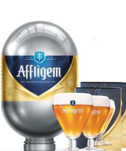 Affligem – Kit Blade Degustazione – 2 Calici Vetro cl 30 Giftbox + 1 Fusto Blade lt 8