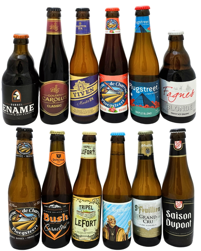 Belgian Beer Experience Box – Kit Regalo Degustazione Birra Belga cl 33 x 12 bottiglie vetro - immagine 2