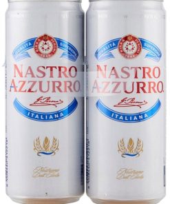 Nastro Azzurro – Peroni, Lager – cl 33 x 2 lattine alluminio sleek