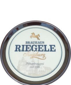 Riegele – Vassoio Birra Rotondo Basso Antiscivolo 37 cm – 1 pezzo