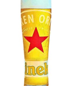 Heineken – Red Star Glass Birra – cl 20 bicchiere vetro