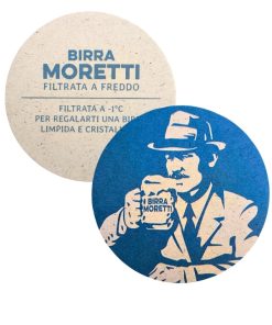Birra Moretti – Filtrata a Freddo, Sottocoppe Tonde – 100 pezzi