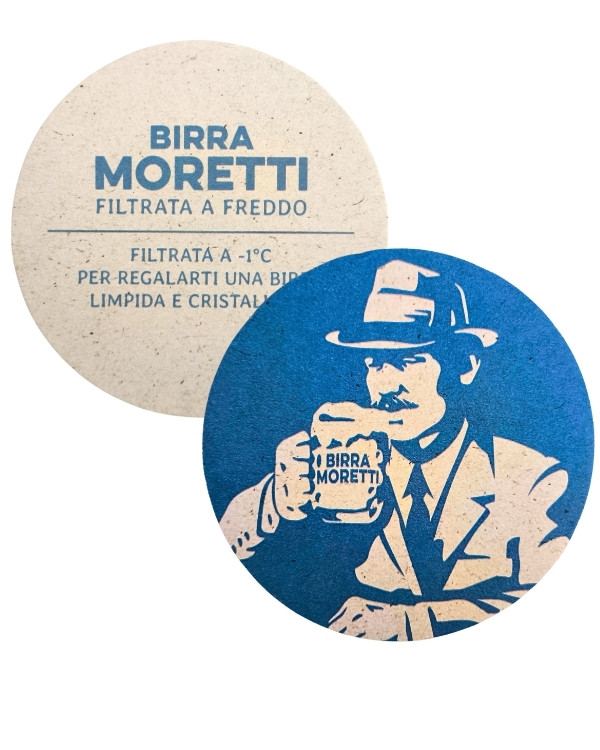 Birra Moretti – Filtrata a Freddo, Sottocoppe Tonde – 100 pezzi