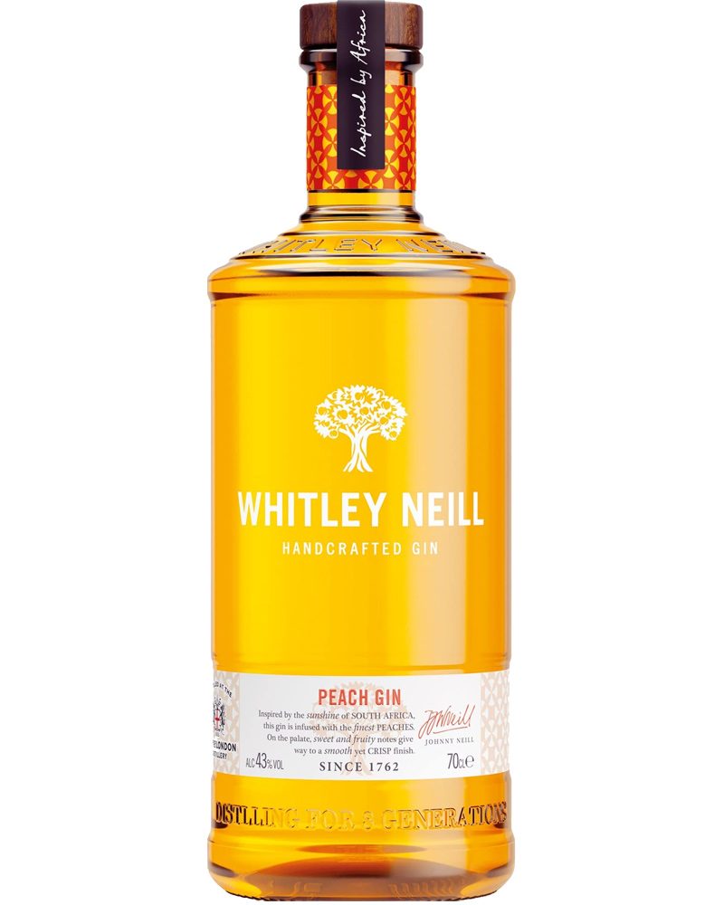 Whitley Neill – Peach, Handcrafted Gin alla Pesca – cl 70 x 1 bottiglia vetro