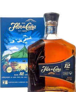 Flor de Cana – 12 Anni Centenario, Single Estate Rum – cl 70 x 1 bottiglia plastica astucciato