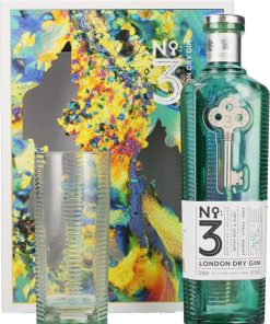 N°3 – Confezione Regalo con Bicchiere, London Dry Gin – cl 70 x 1 kit astucciato